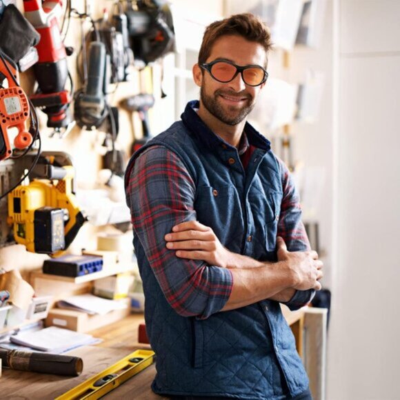 UVC Protective Glasses Blocking Blue White 90nm 490nm - Picture 2 of 7